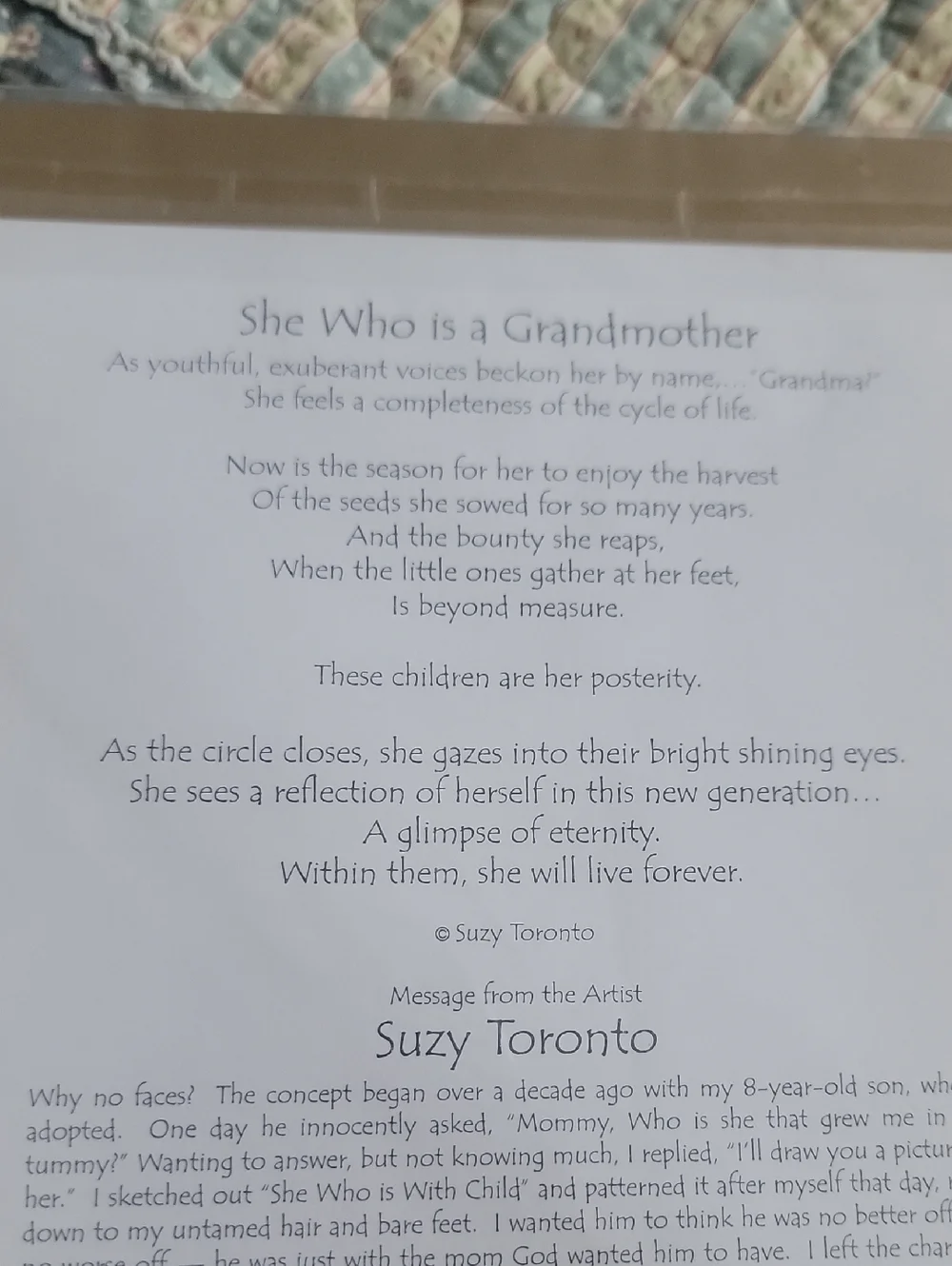 New! Suzy Toronto Wonderful Wacky Woman Art Prints She Who Is A Grandmother